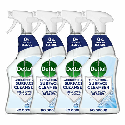 Costco UK Dettol Antibacterial Surface Cleanser Disinfectant Spray 4 x 750ml- Buy online at McGrocer