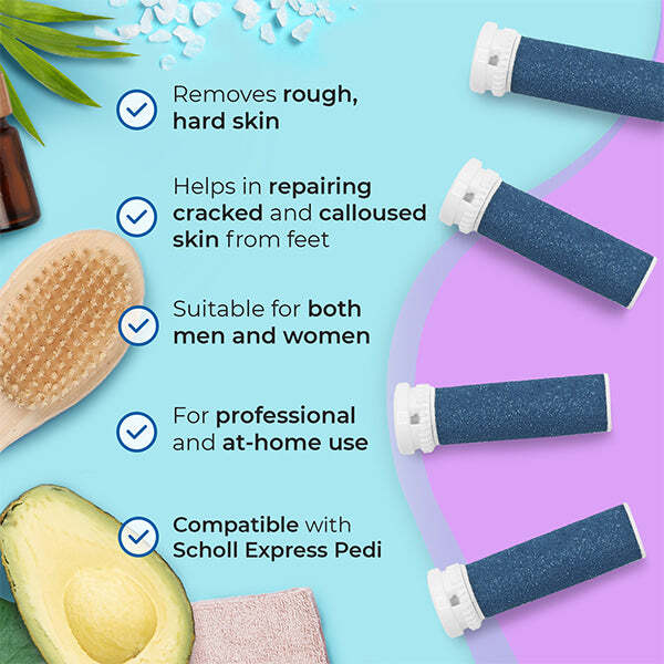 My Rollers extra coarse refill rollers for Scholl Express Pedi, UK version
