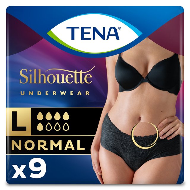 TENA Silhouette Normal Noir Incontinence Pants Large   9 per pack GOODS M&S   