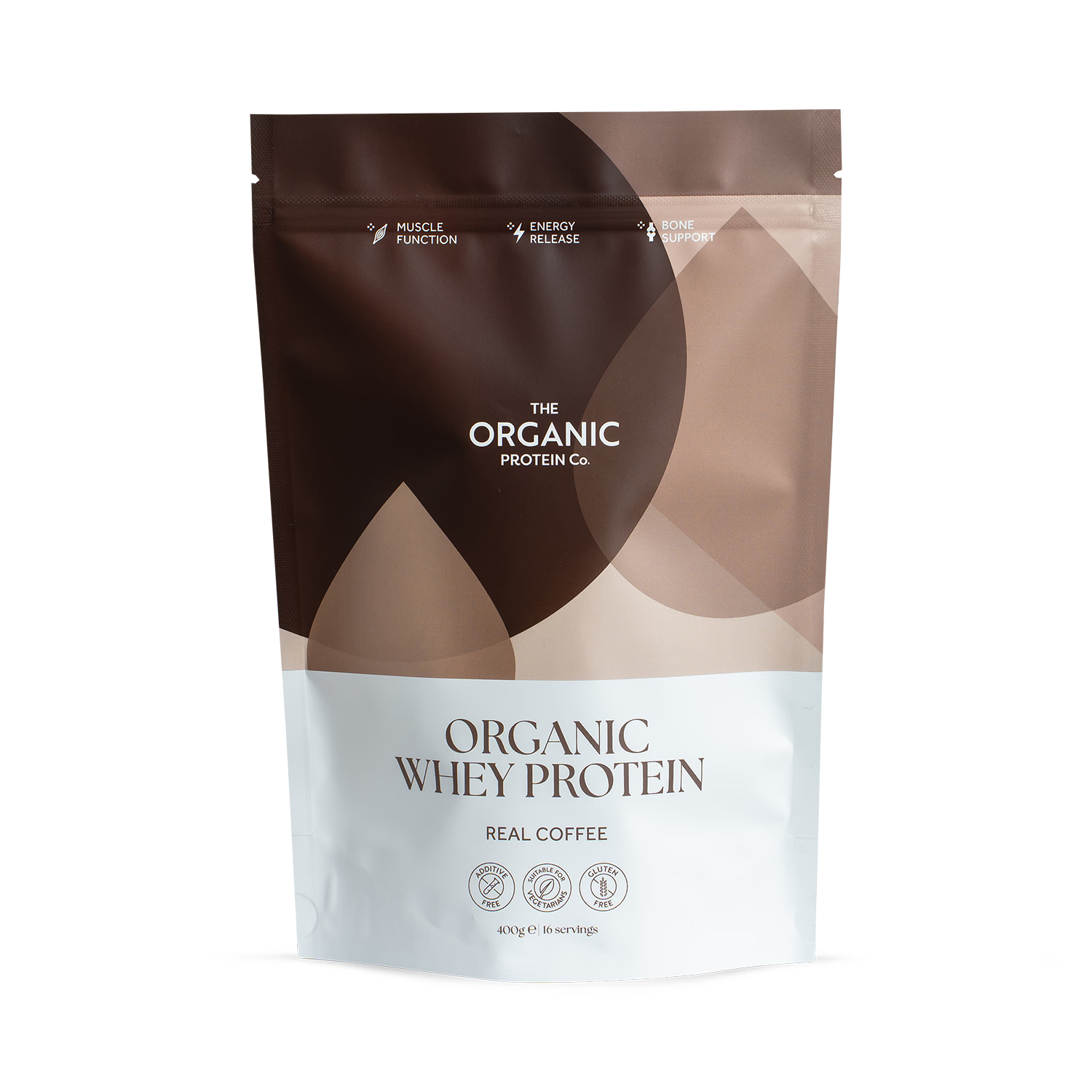 Organic whey protein coffee 400g, imported from the UK