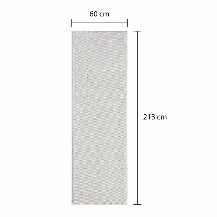 Off The Loom beige runner rug 60x213 cm, imported from the UK