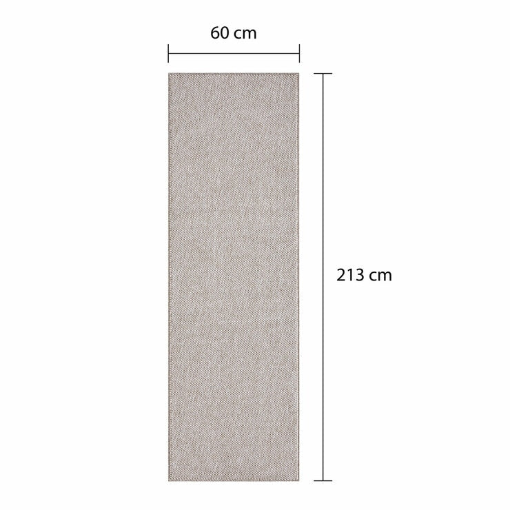 Off The Loom beige runner rug 60x213 cm, imported from the UK