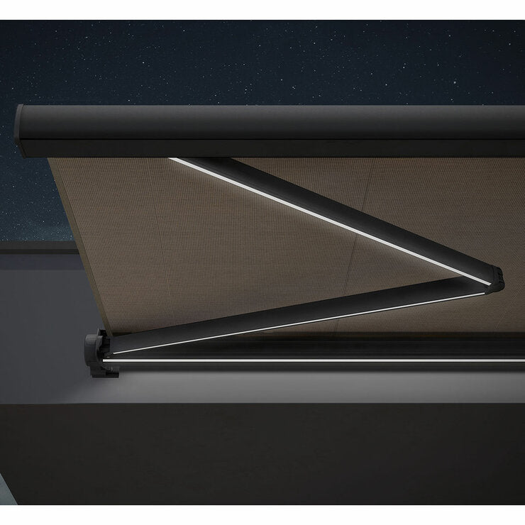 Olympus Hera retractable patio awning with LED lighting - British product