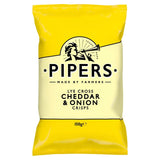 Pipers Lye Cross Cheddar & Onion Sharing Bag Crisps   150g GOODS M&S   