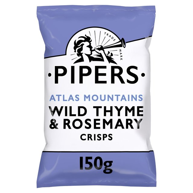 Pipers Atlas Mountains Wild Thyme & Rosemary Sharing Bag Crisps   150g GOODS M&S   