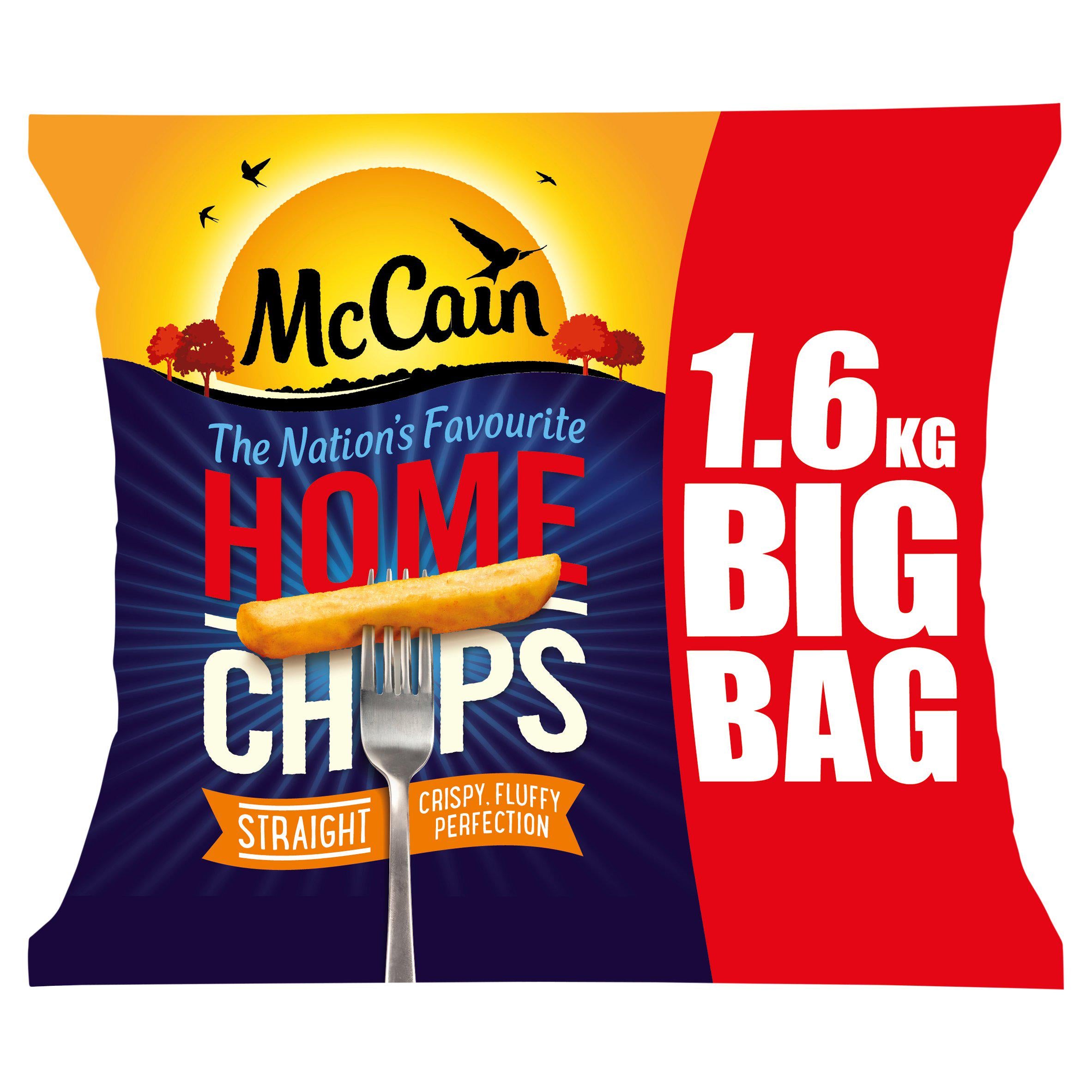 McCain Home Chips Straight 1.6kg GOODS Sainsburys   