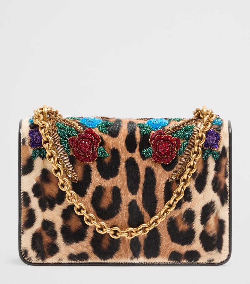 Valentino Garavani Vain shoulder bag pony-effect leather leopard print (British brand)