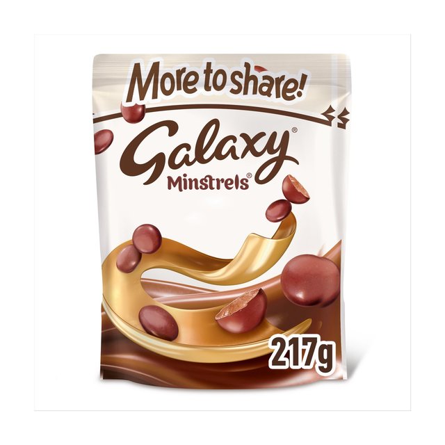 Galaxy Minstrels Milk Chocolate Buttons Sharing Pouch Bag    217g GOODS M&S   