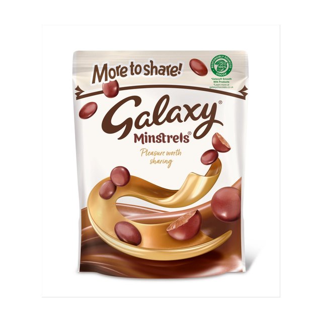 Galaxy Minstrels Milk Chocolate Buttons Sharing Pouch Bag    217g GOODS M&S   