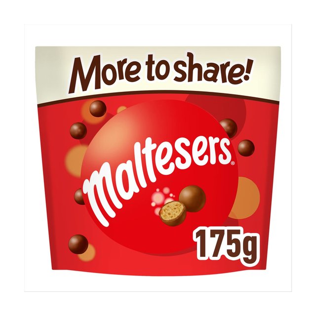 Maltesers Milk Chocolate & Honeycomb Sharing Pouch Bag Fairtrade   175g