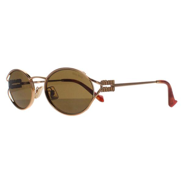 Miu Miu gold oval sunglasses MU52YS, UK version