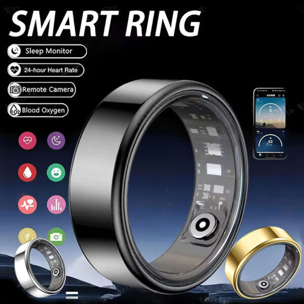 Leaper Black Smart Monitoring Ring - British product