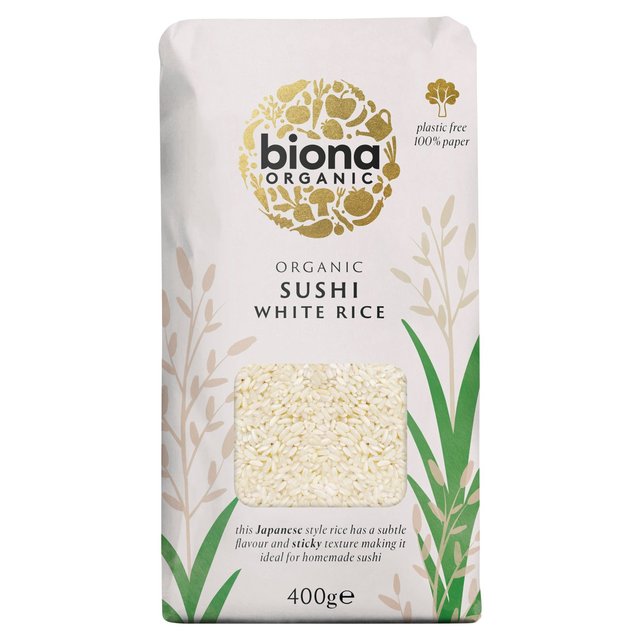 Biona Organic White Sushi Rice   400g