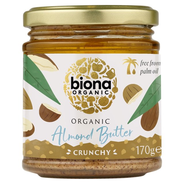 Biona Organic Almond Butter - Crunchy   170g GOODS M&S   