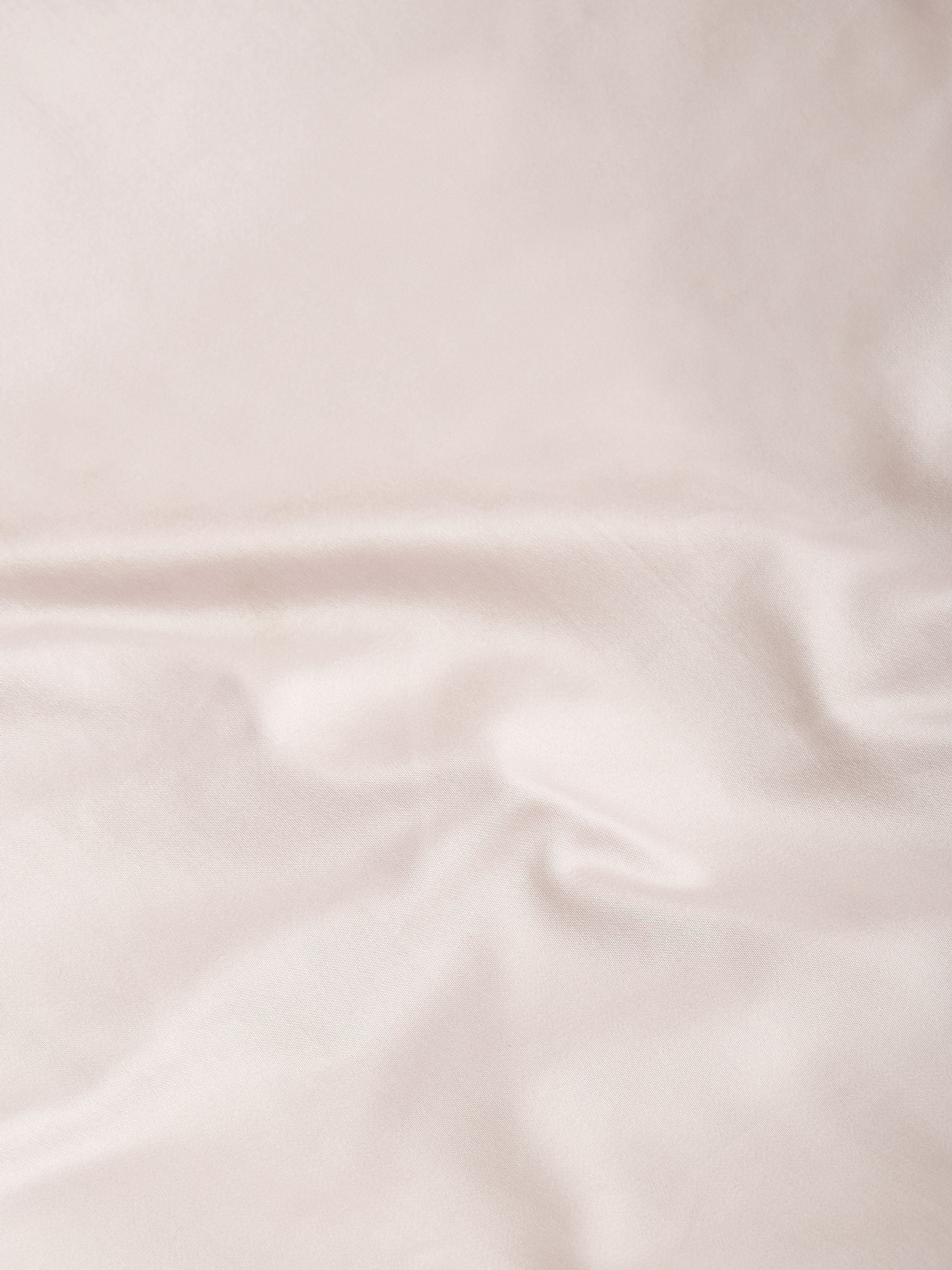 Blush pink Egyptian cotton sateen duvet cover and pillowcase set - British product