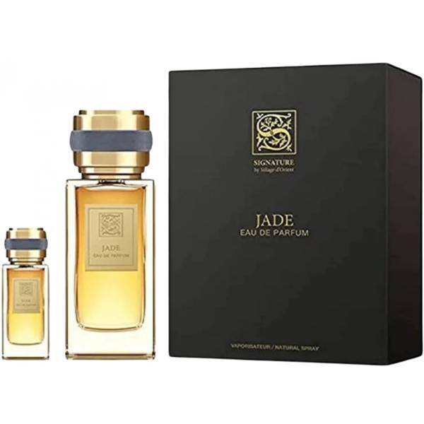 Signature Jade Eau de Parfum set 100ml 15ml travel spray funnel - British product