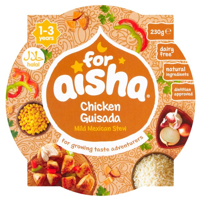 For Aisha Chicken Guisada Mild Mexican Stew Pot 12 mths+   230g GOODS M&S   