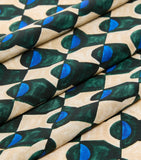 Weekend Max Mara Schal mit geometrischem Print 90x90cm, importiert aus dem Vereinigten Königreich