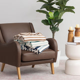 Berkshire Chenille striped throw 152x178 cm (British brand)