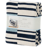 Berkshire Chenille striped throw 152x178 cm (British brand)