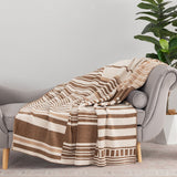 Berkshire Chenille Striped Throw, 3 Colours, 152 x 178 cm