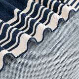 Berkshire Chenille striped throw 152x178 cm (British brand)