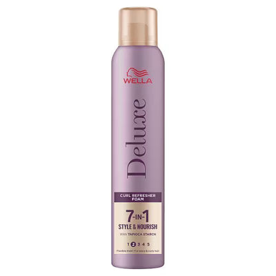 Wella Deluxe 7in1 Curl Refresher Foam Curly Hair Styling 200ml