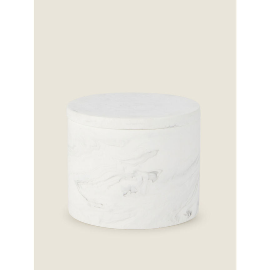 George Home White Marble Effect Canister General Household ASDA   