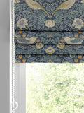 William Morris roman blinds Blue Strawberry Thief pattern, UK version