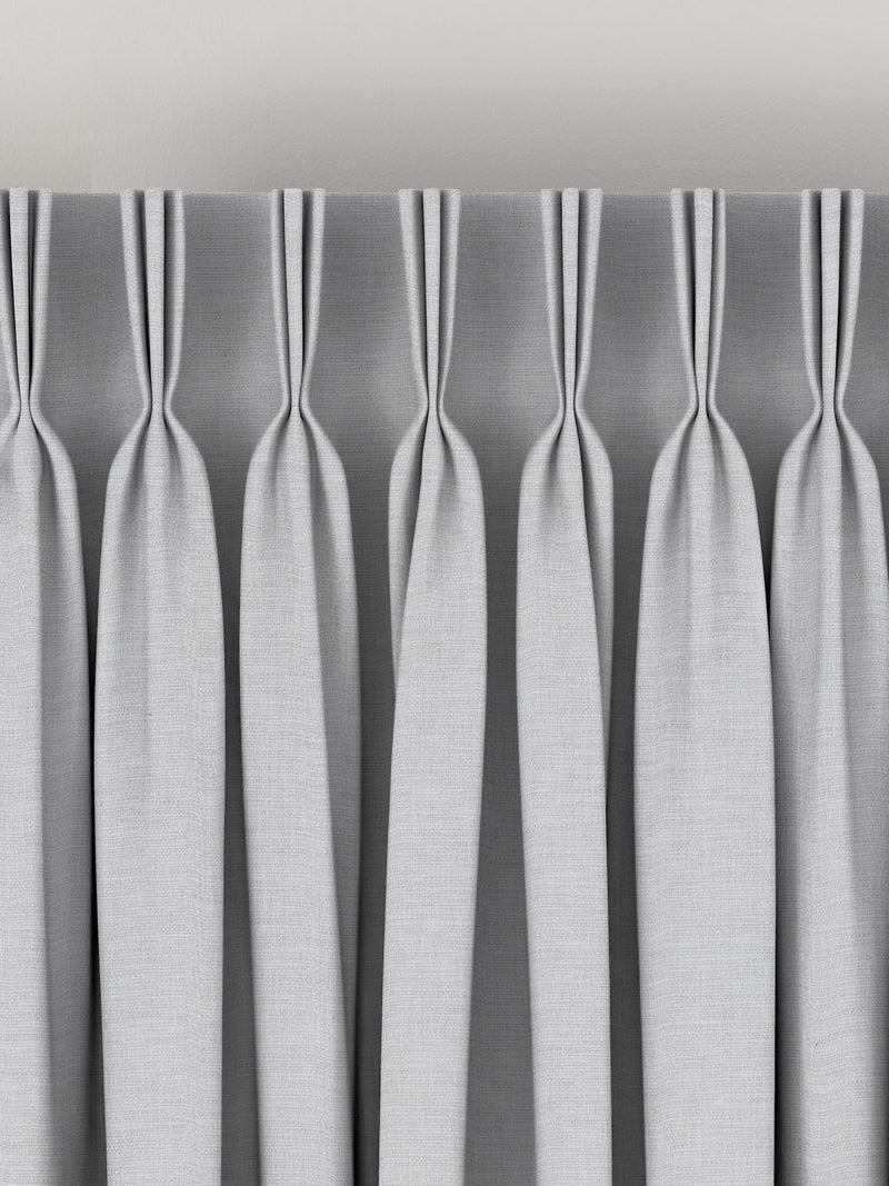 Silver Soho made to measure curtains polycotton blend (British brand)