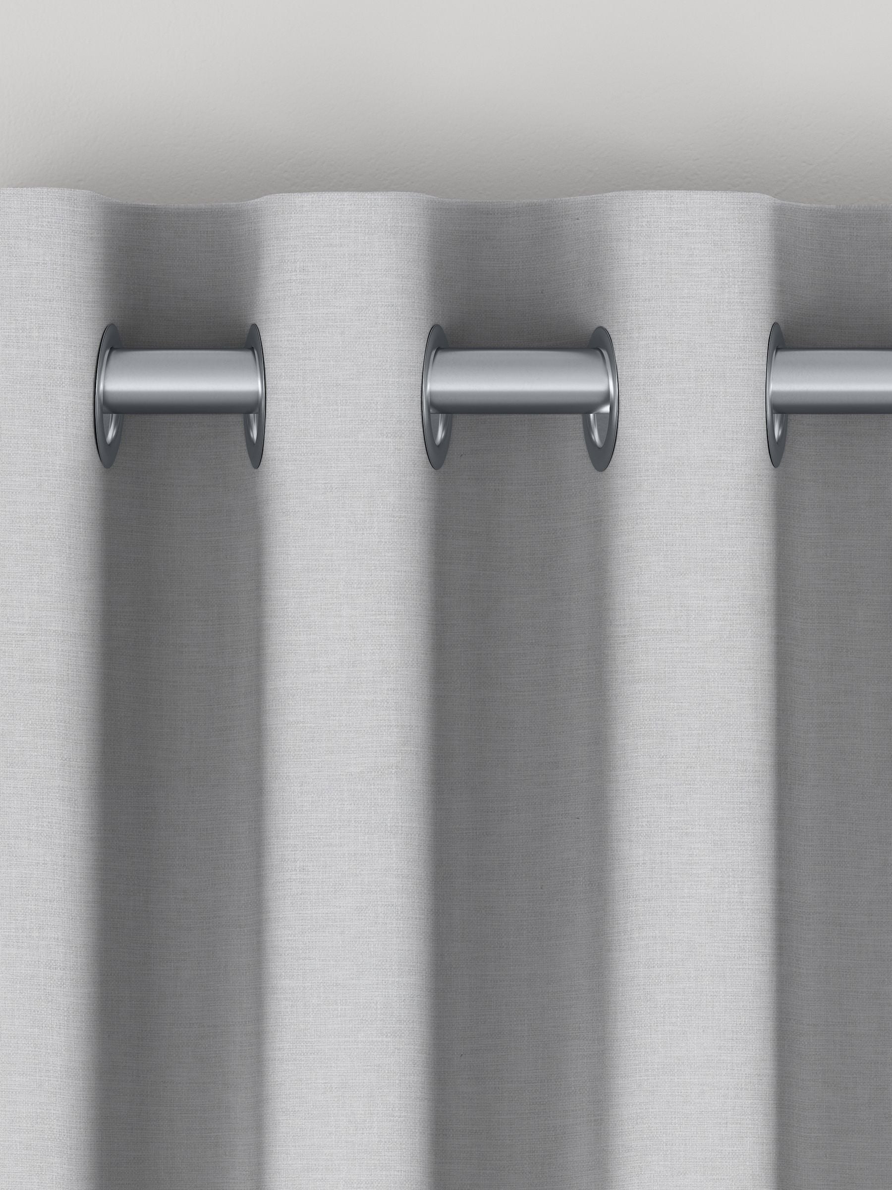 Silver Soho made to measure curtains polycotton blend (British brand)