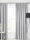 Silver Soho made to measure curtains polycotton blend (British brand)