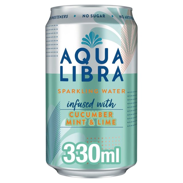 Aqua Libra Cucumber Mint & Lime Infused Sparkling Water    330ml GOODS M&S   