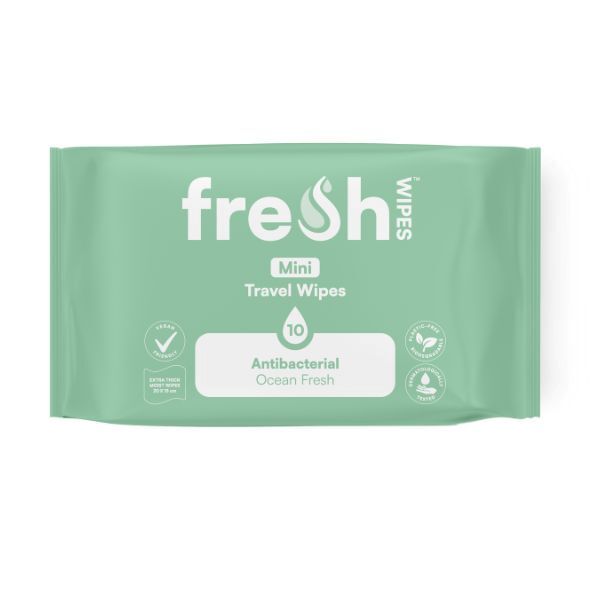 Freshwipes Ocean Fresh mini travel wipes - British product