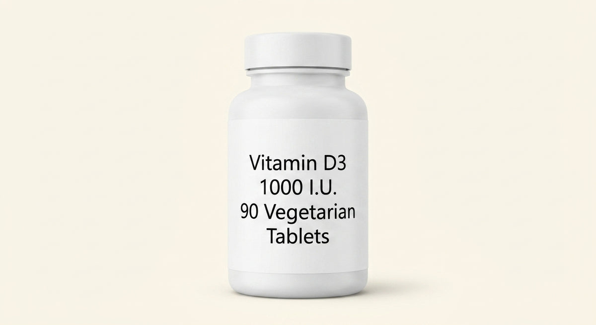 Holland & Barrett Vitamin D3 Tablets 1000 IU 90 count, UK version
