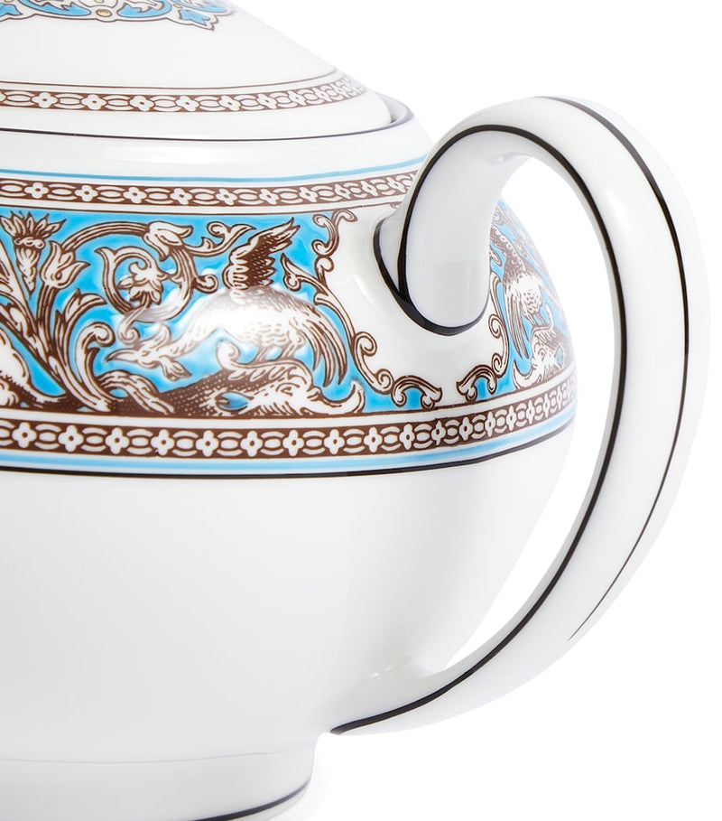 Wedgwood Florentine Turquoise Teapot 800ml (British brand)