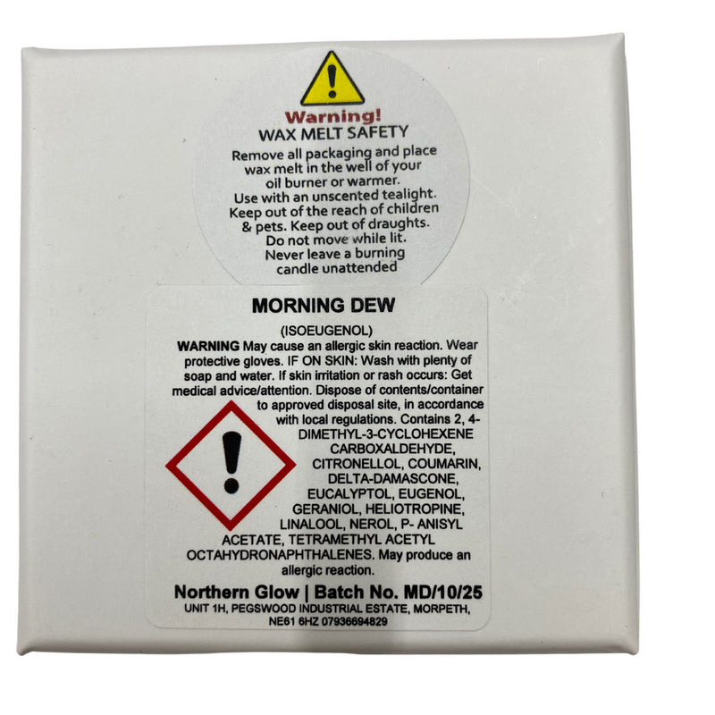 Scented wax melt Morning Dew 90g, imported from the UK