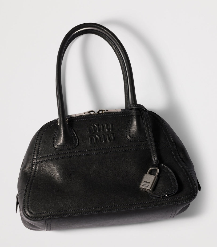 Miu Miu Vivant top-handle bag in nappa leather (British brand)