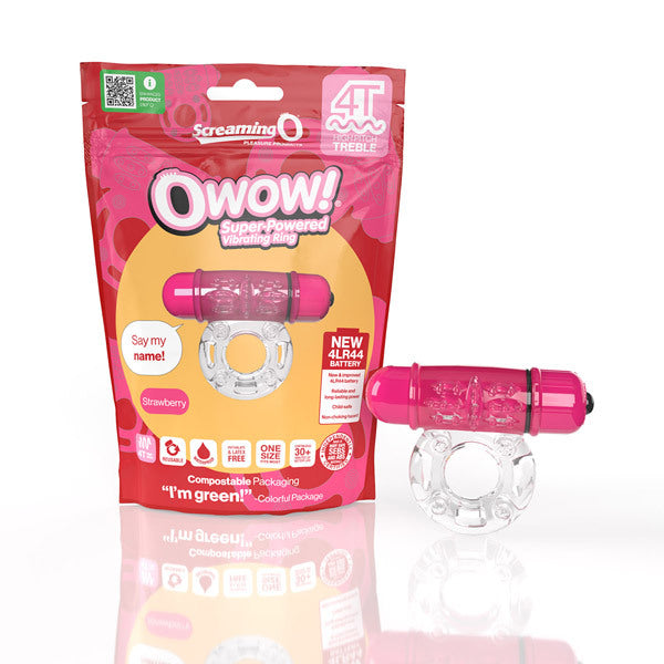Screaming O 4T OWow vibrator Strawberry - British product
