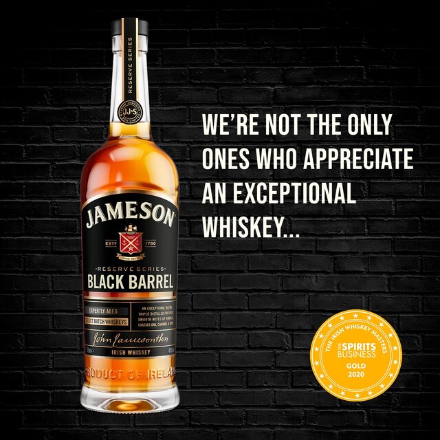 Jameson Black Barrel Triple Distilled Blended Irish Whiskey   70cl