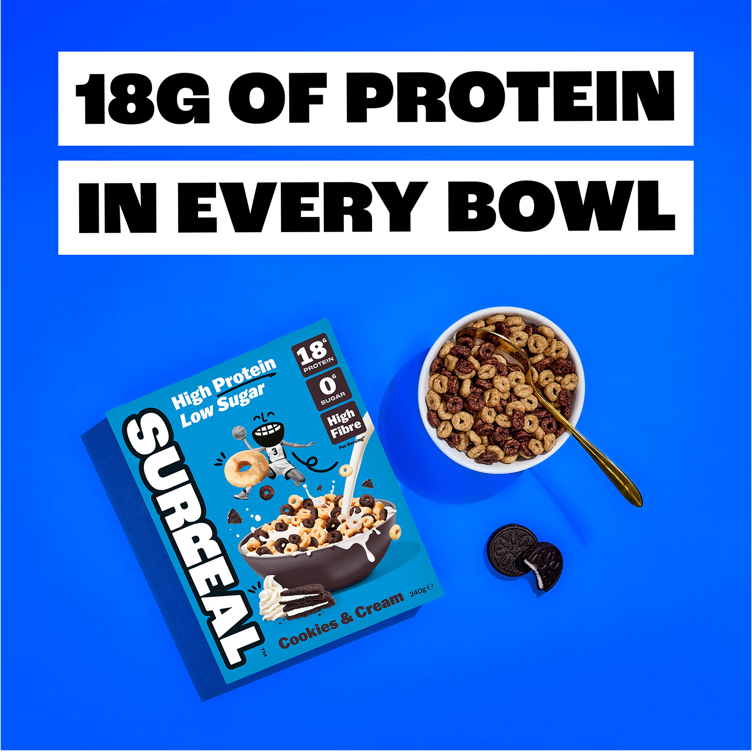 Surreal cereal cookies & cream 240g (British brand)