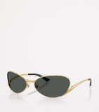 Versace oval cat-eye sunglasses with metal frame (British brand)