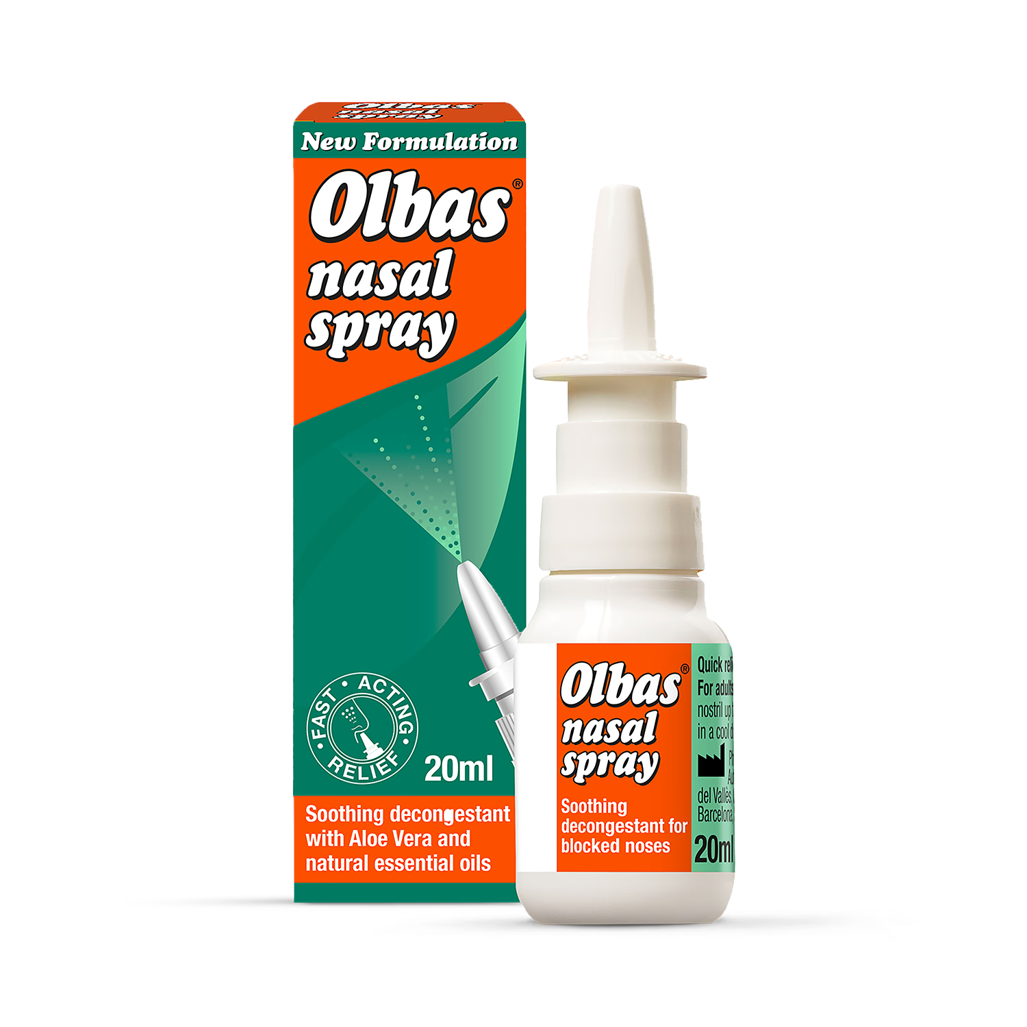 Olbas nasal spray aloe 20ml, imported from the UK