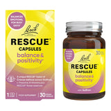 Bach RESCUE Balance & Positivity 30 Vegan Capsules Sleep & Relaxation Tablets Holland&Barrett   