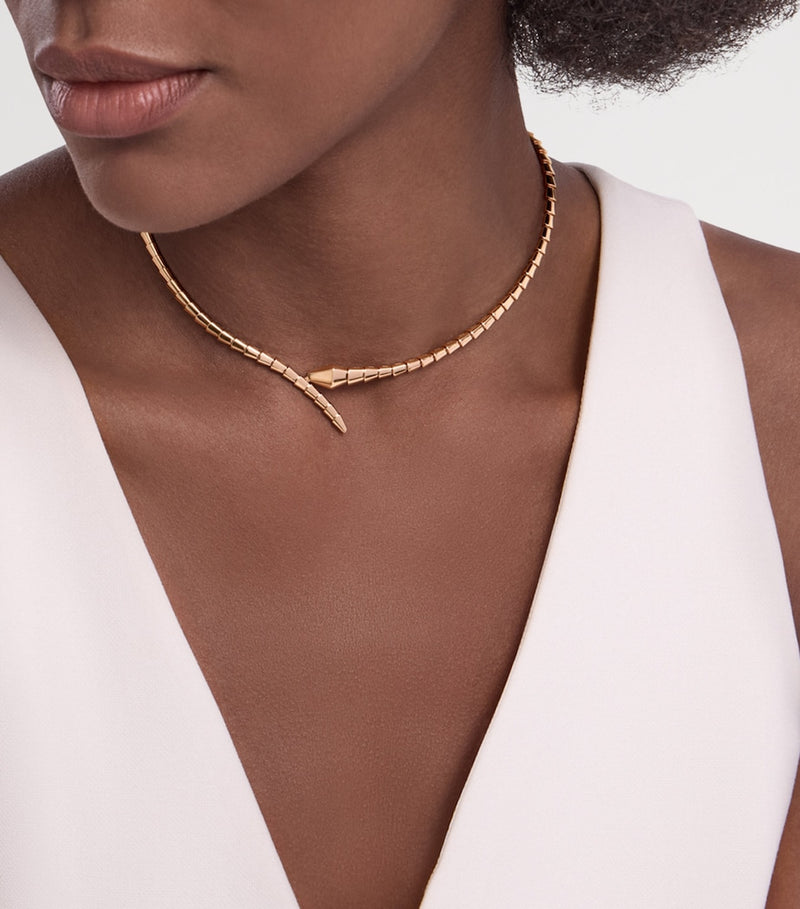 Bvlgari Serpenti Viper rose gold necklace - British product