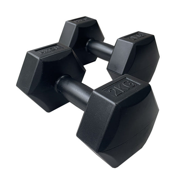 HXGN hex dumbbell set 12kg - British product