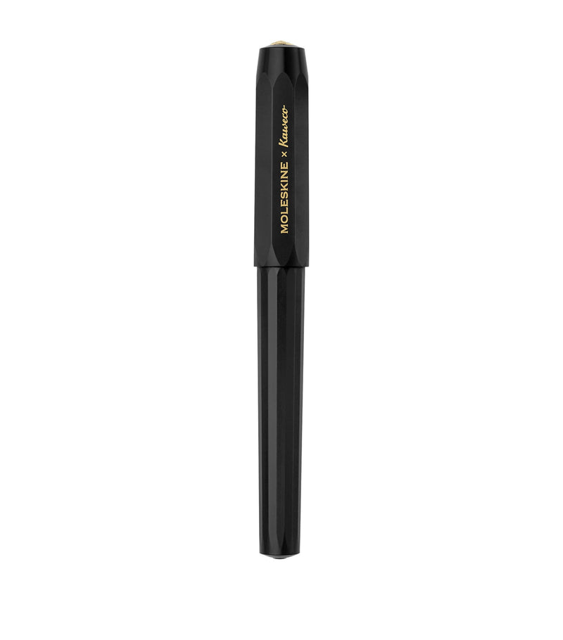 Moleskine undated notebook and fountain pen set with document envelope, imported from the UK