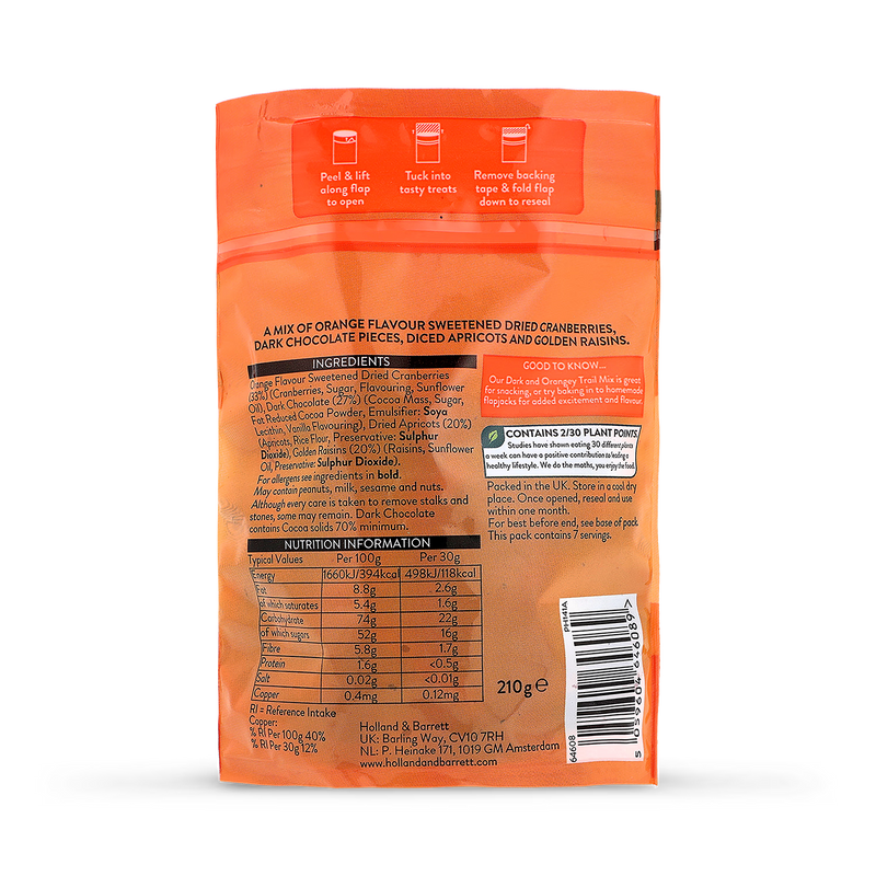 Holland Barrett Trail Mix orangey, UK version