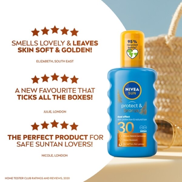 NIVEA SUN Tan Activating Spray SPF 30 Protect & Bronze 200ml