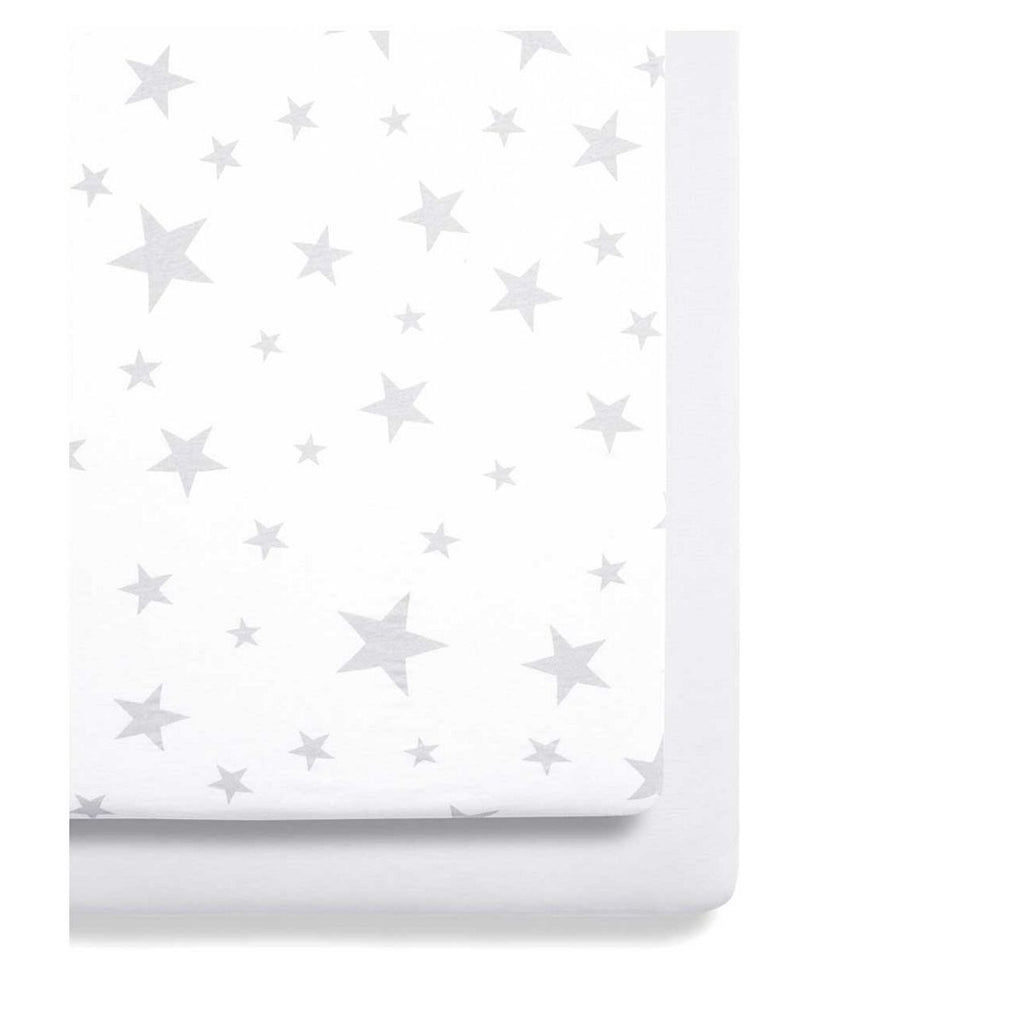 Snuz Twin Pack Fitted Crib Sheets - Star